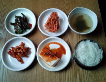 Lunch in a Traditional Korean Restaurant