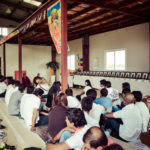 A Buddhist Ceremony Inside a Barn