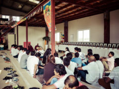 A Buddhist Ceremony Inside a Barn