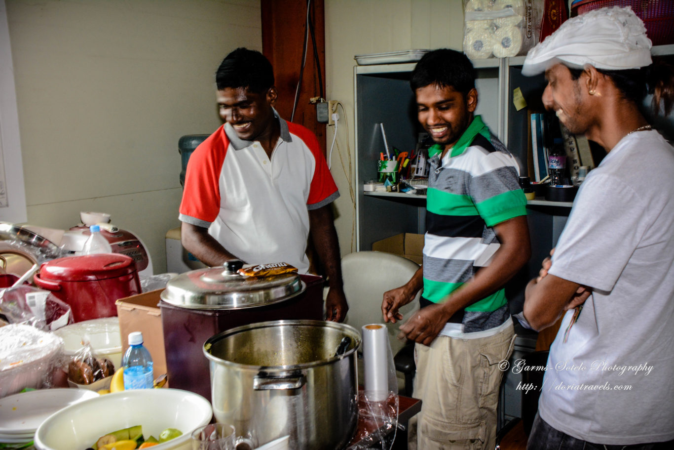 Preparing the Sri Lankan Lunch